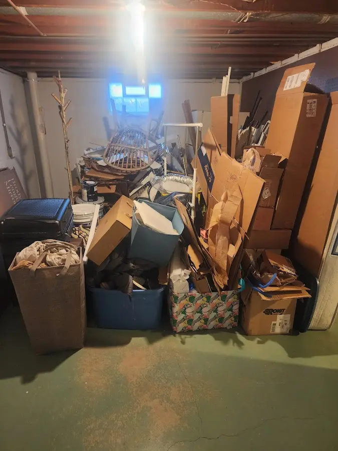 Roll-off dumpster container at job site for Roll Off Dumpster Rental in Bowling Green